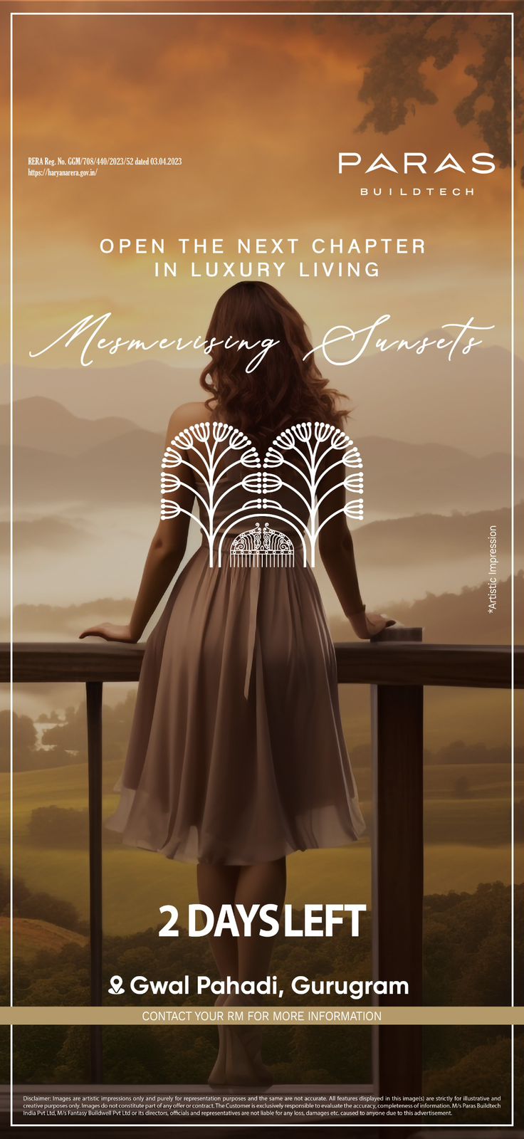 Experience Mesmerizing Sunsets at Paras Buildtech's Latest Luxury Project in Gwal Pahadi, Gurugram Update