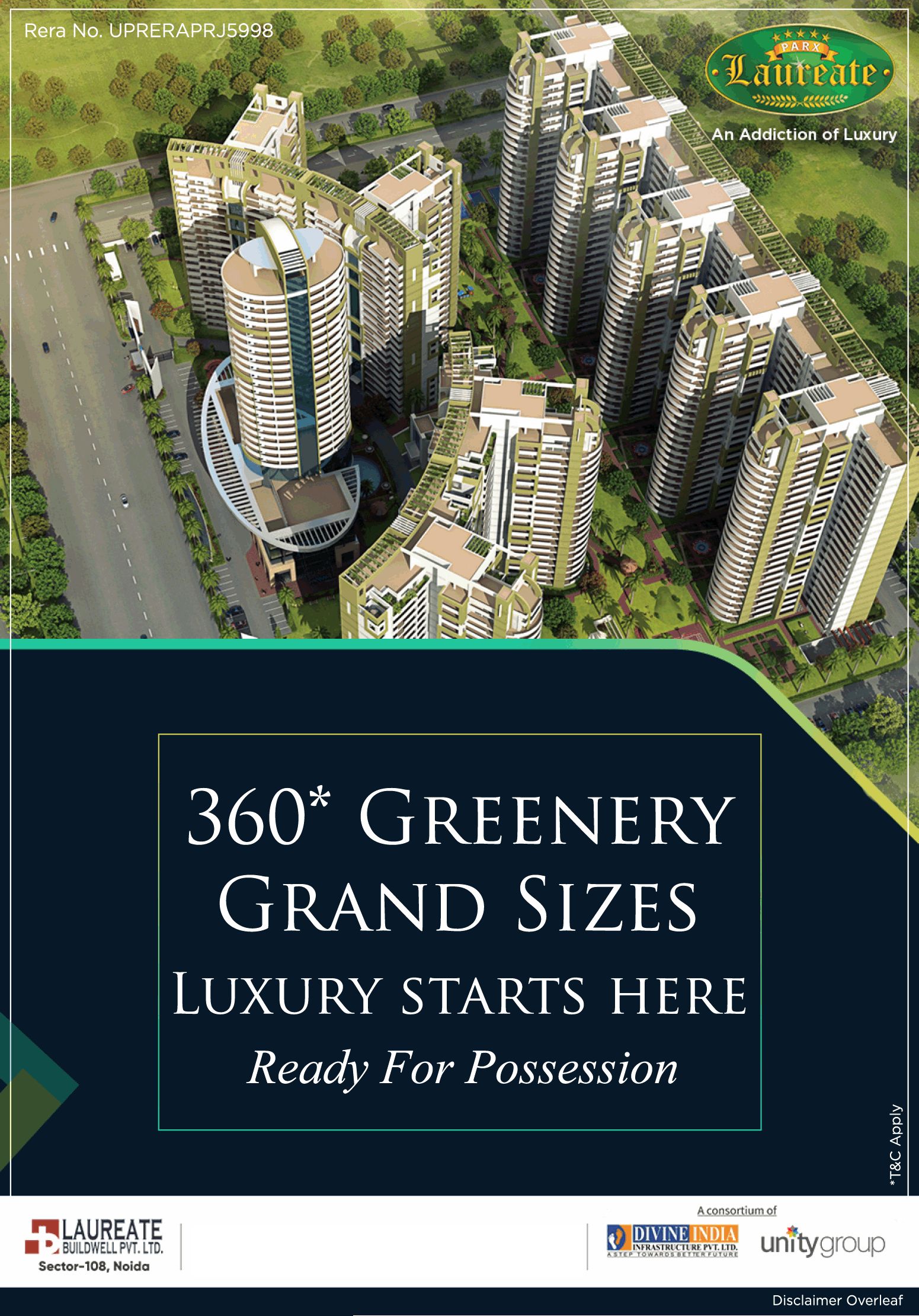 Ready for possession luxurious 3/4 BHK apartments at Parx Laureate, Noida Update