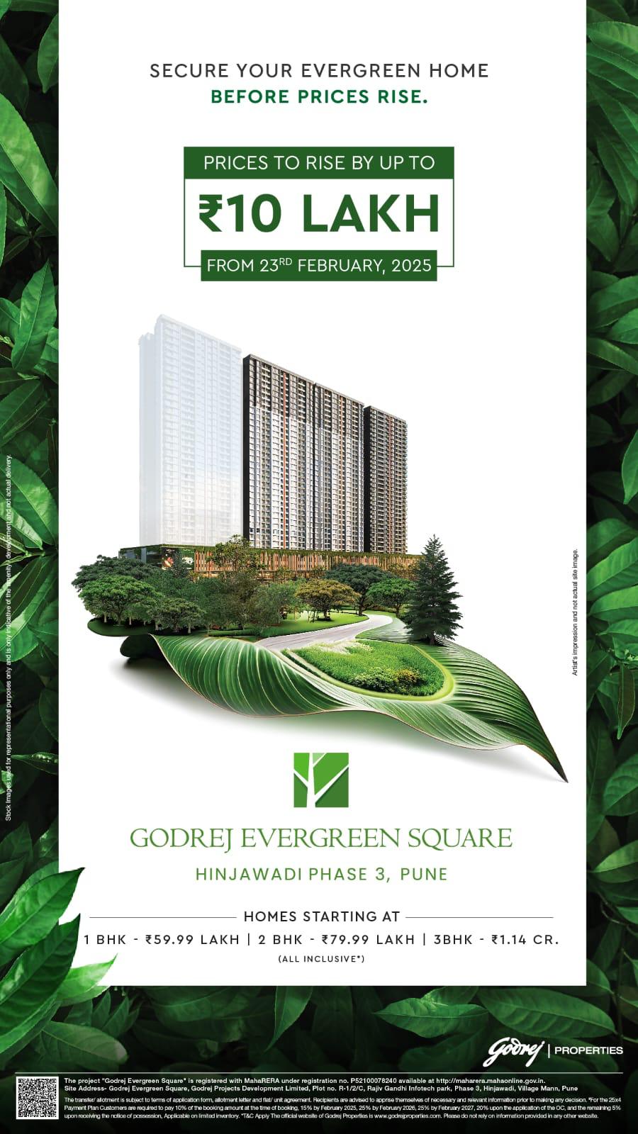 Own Your Dream Home at Godrej Evergreen Square, Hinjawadi Phase 3, Pune Before Prices Rise! Update