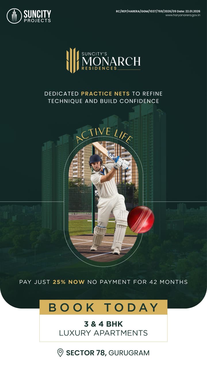 Book Your Luxury Home at Suncity Monarch || Pay 25% Now, Rest Later || Experience Active Lifestyle at Sector 78 Update