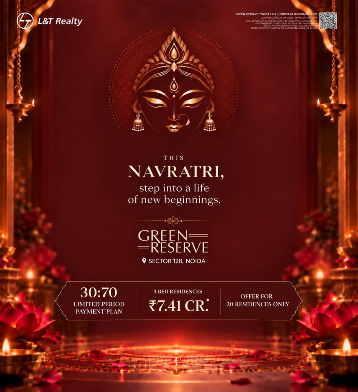 Exclusive Navratri Offer at Green Reserve, Noida! || Secure Your New Home with L&T Realty's Limited Payment Plan || Step into New Beginnings at Green Reserve photo 1