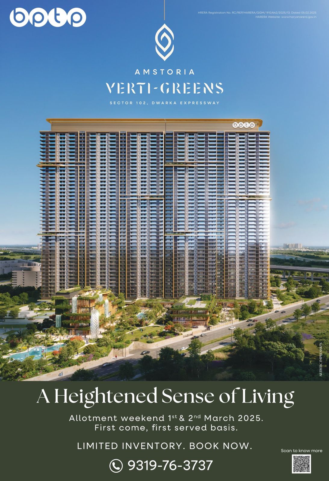 Discover Luxurious Living at Amstoria Verti-Greens, Sector 102, Dwarka Expressway Update