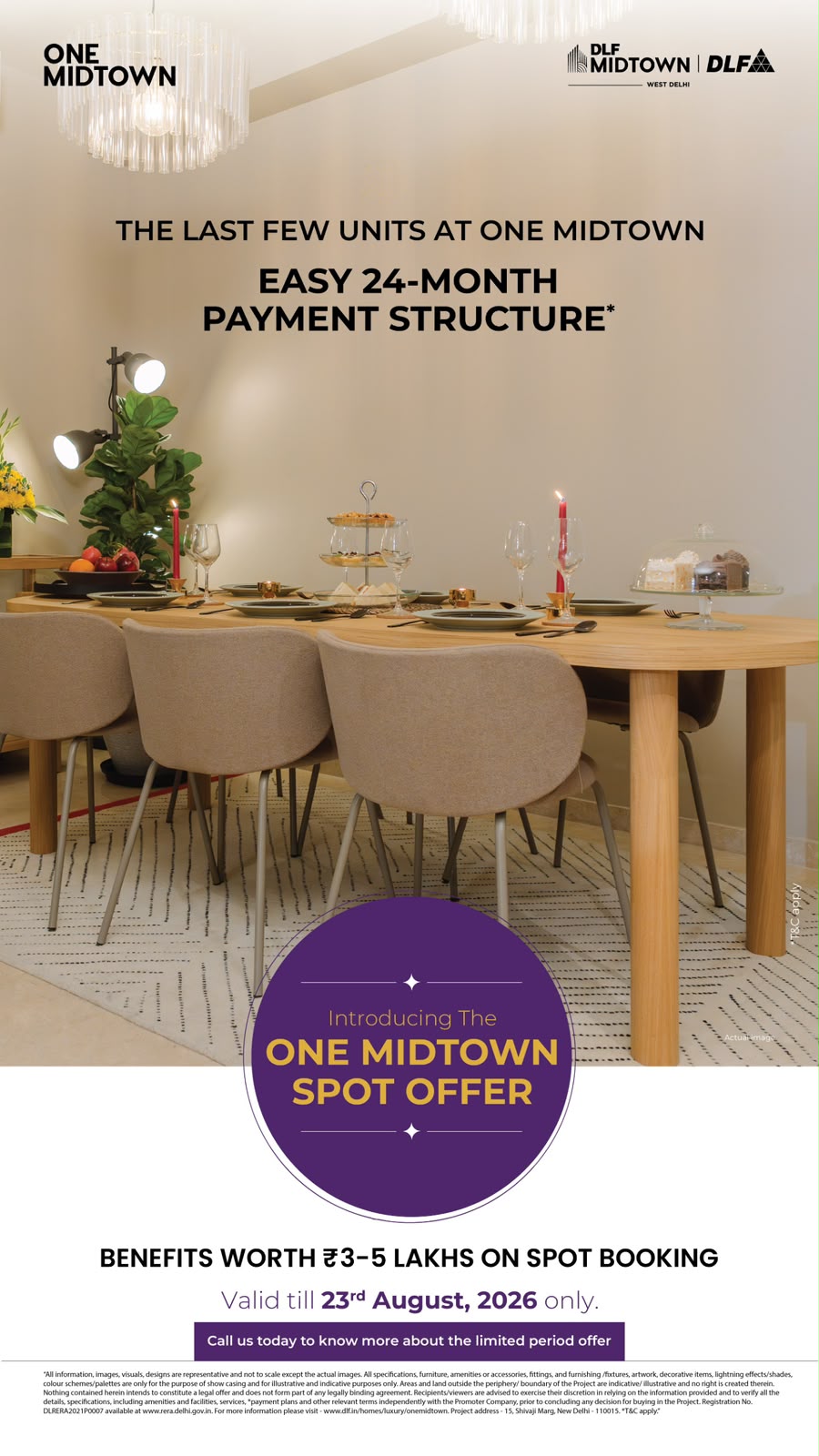 Secure Your Home with Easy Payment Plan at One Midtown! || Last Few Units with Exclusive Spot Offer! || Don't Miss Benefits Worth ₹3–5 Lakhs! Update