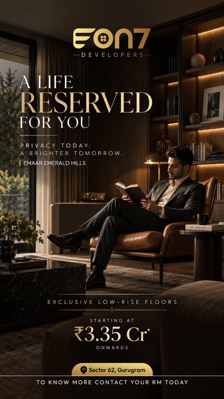 Discover Exclusive Low-Rise Floors at Emaar Emerald Hills || Reserve Your Luxurious Space Today in Sector 62 || Starting at ₹3.35 Cr - EON7 Developers Update