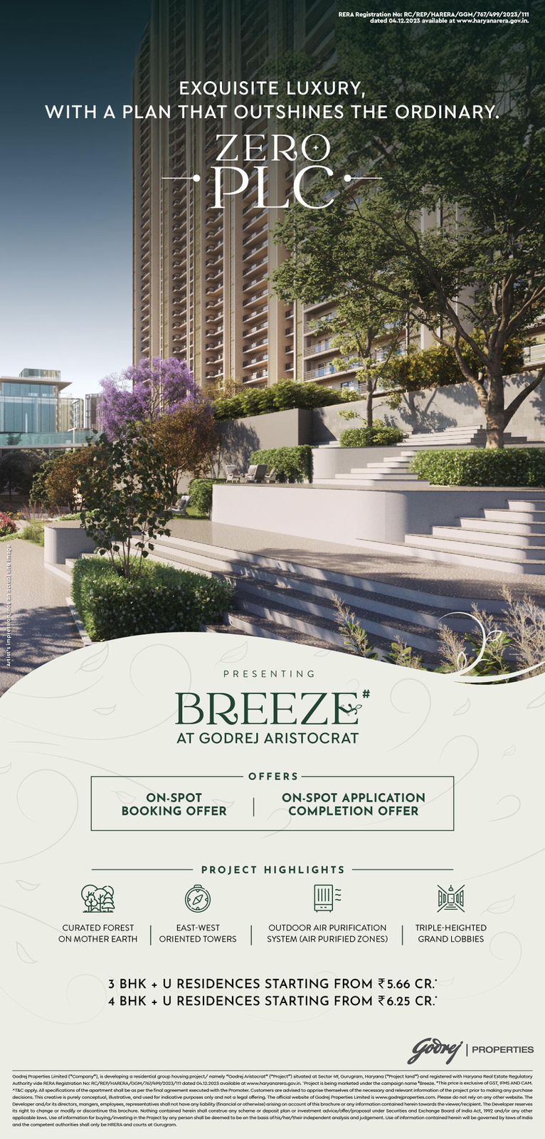 Luxury Living at Godrej Aristocrat, Sector 89, Gurugram, Starting ₹5.66 Cr Update