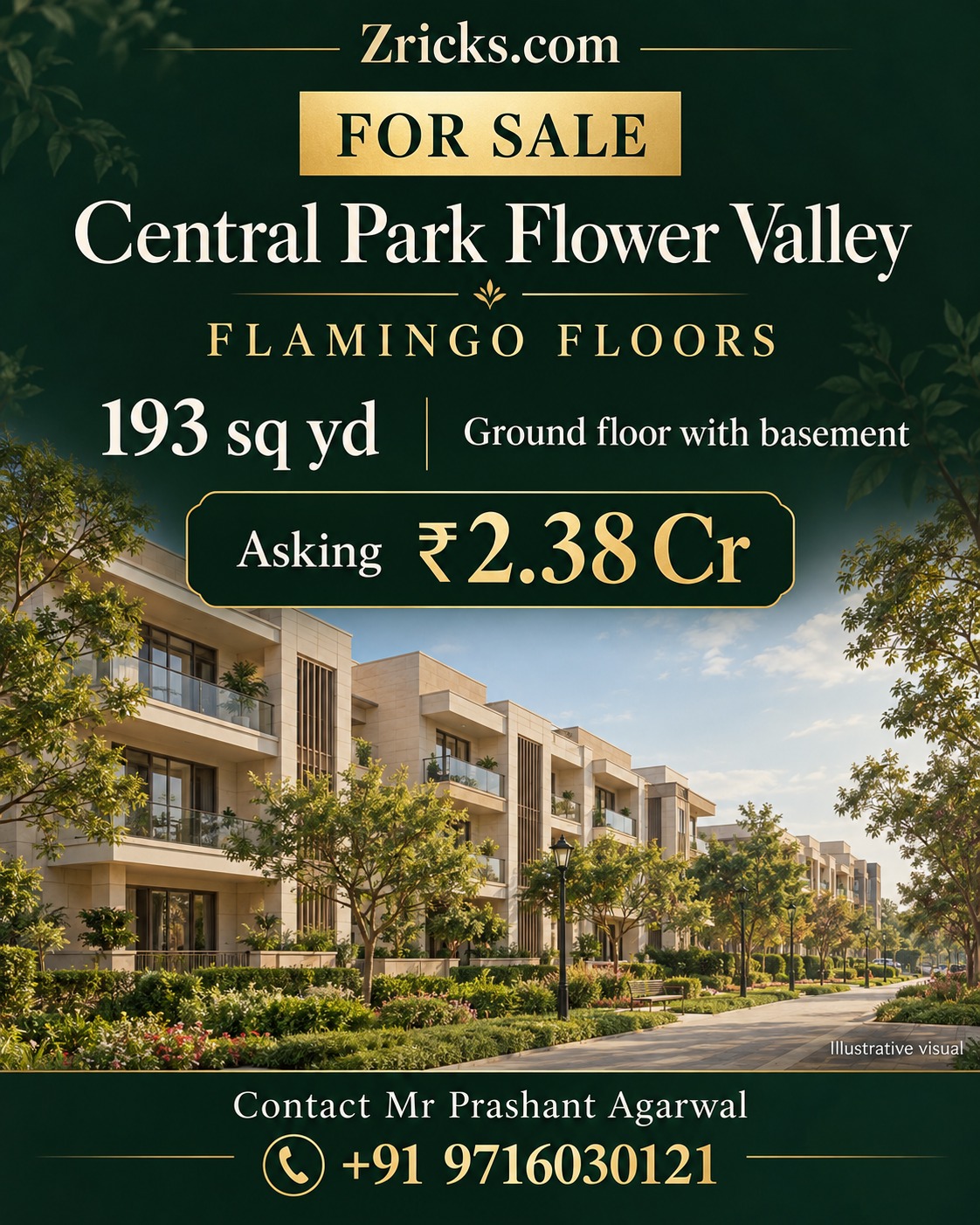Limited Offer: Central Park Flower Valley || Invest in Flamingo Floors Now || Secure Your 193 Sq Yd Ground Floor photo 1
