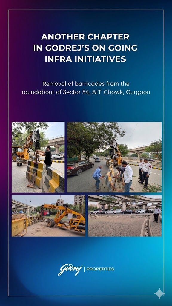 Explore Godrej's Infra Initiatives || Discover Improvements in Sector 54 || Infrastructure Update in Gurgaon Update
