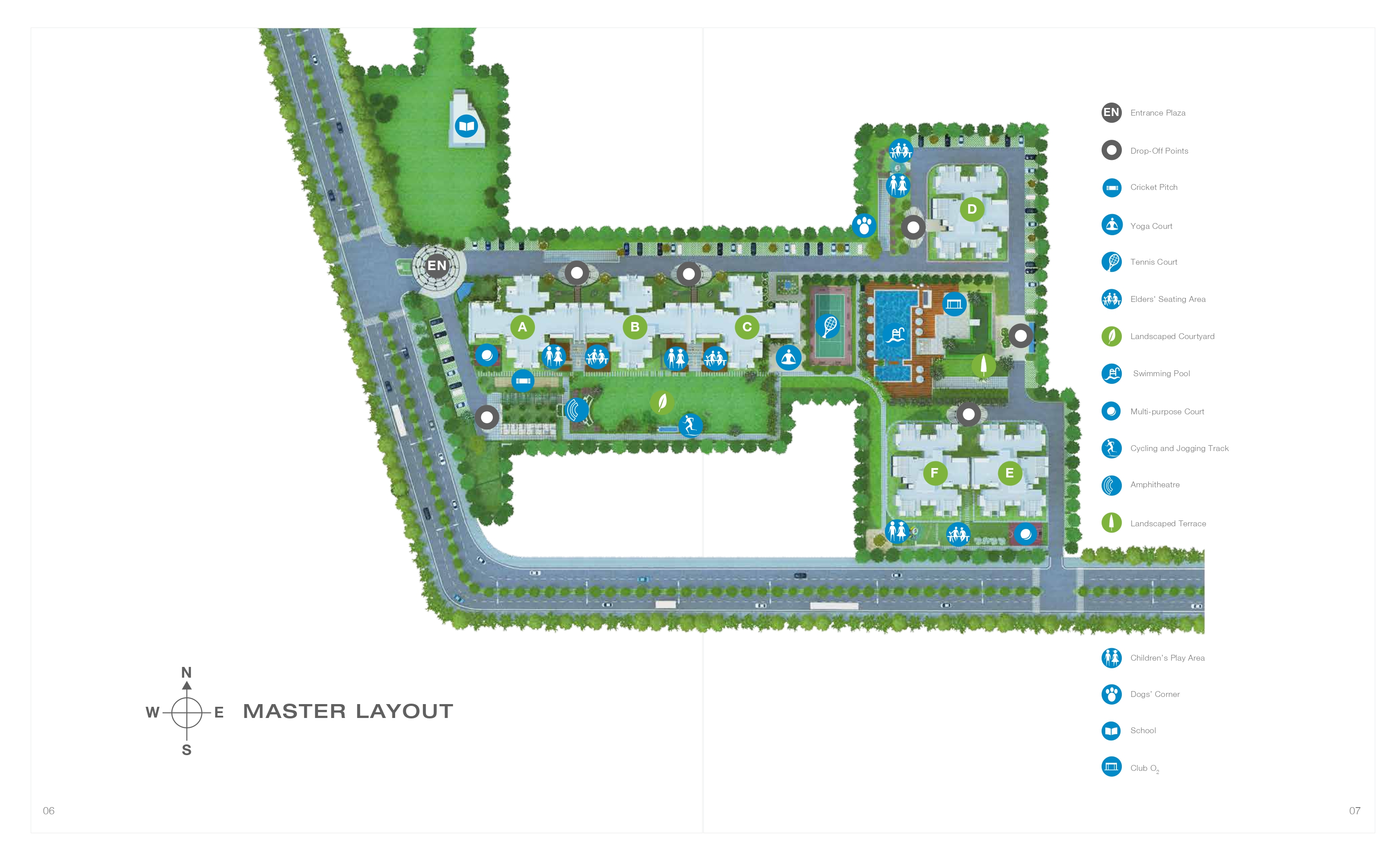 Master layout plan at Godrej Aria in Sector 79, Gurgaon Update