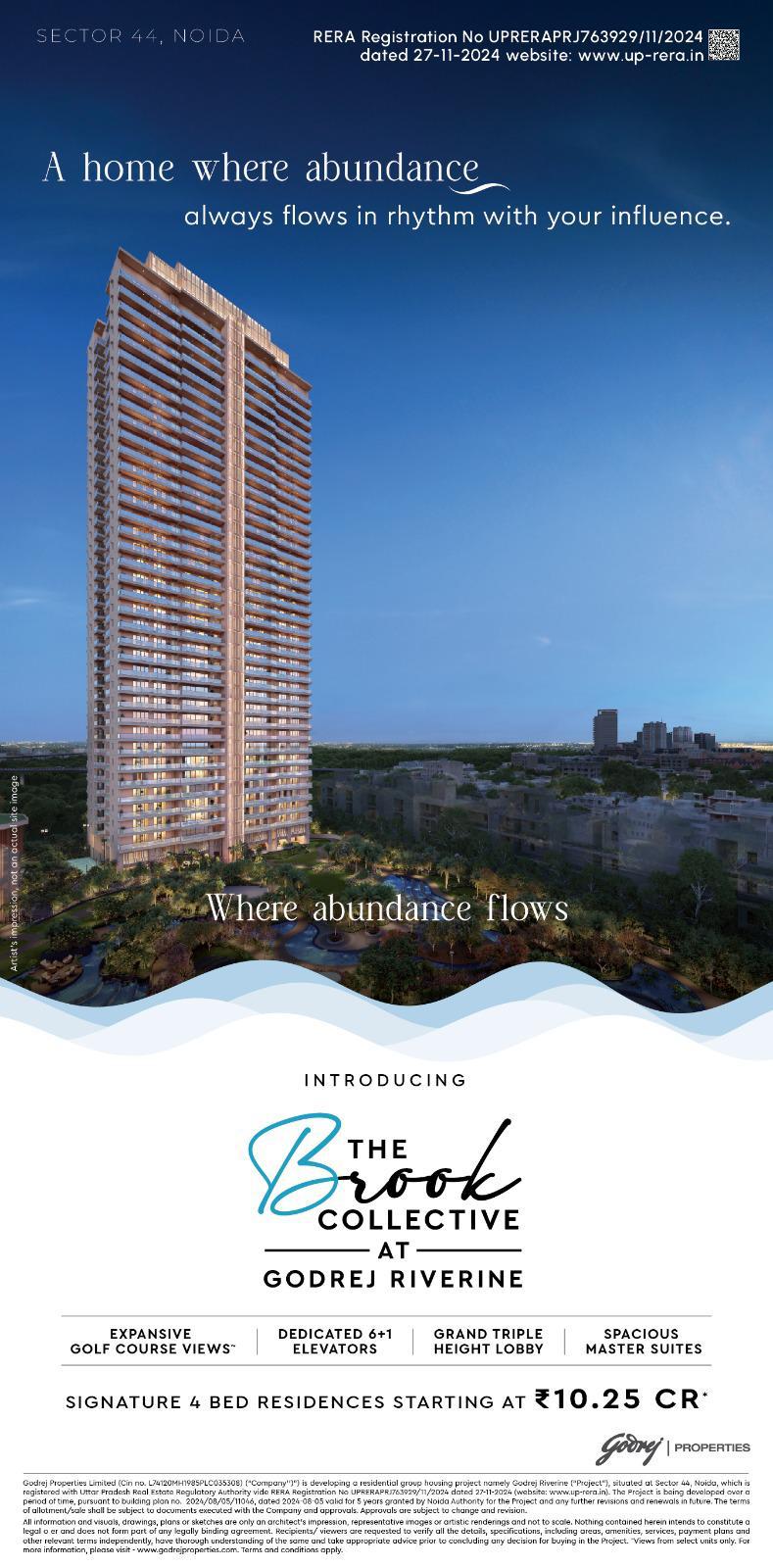Discover Luxury Living at The Brook Collective, Godrej Riverine, Noida - Starting at ₹10.25 Cr Update