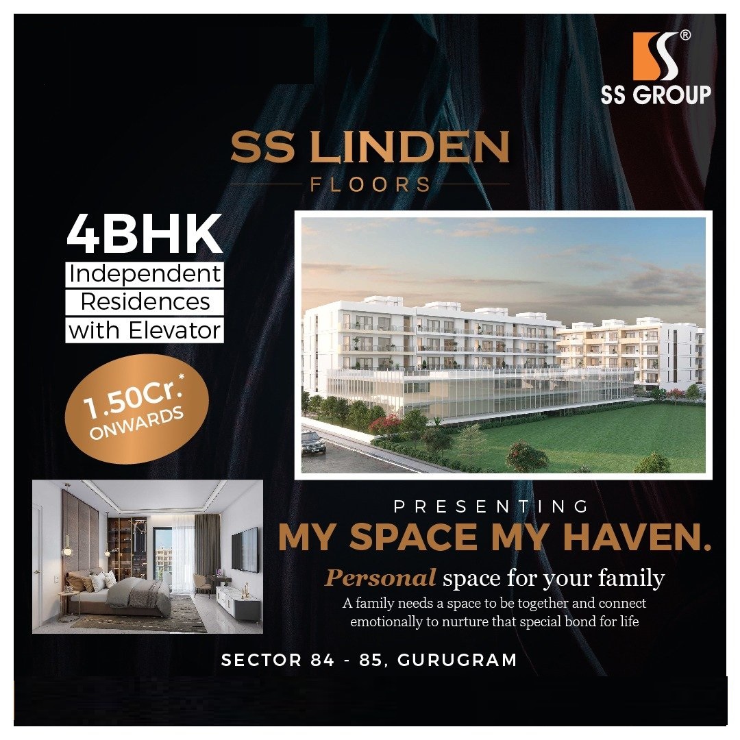 Presenting my space my haven personal space for your family at SS Linden, Gurgaon Update