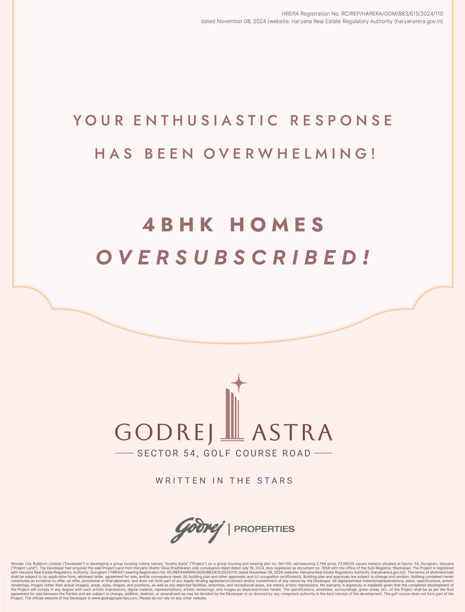 Explore Luxury Living at Godrej Astra on Golf Course Road, Gurgaon - Limited Units Available Update