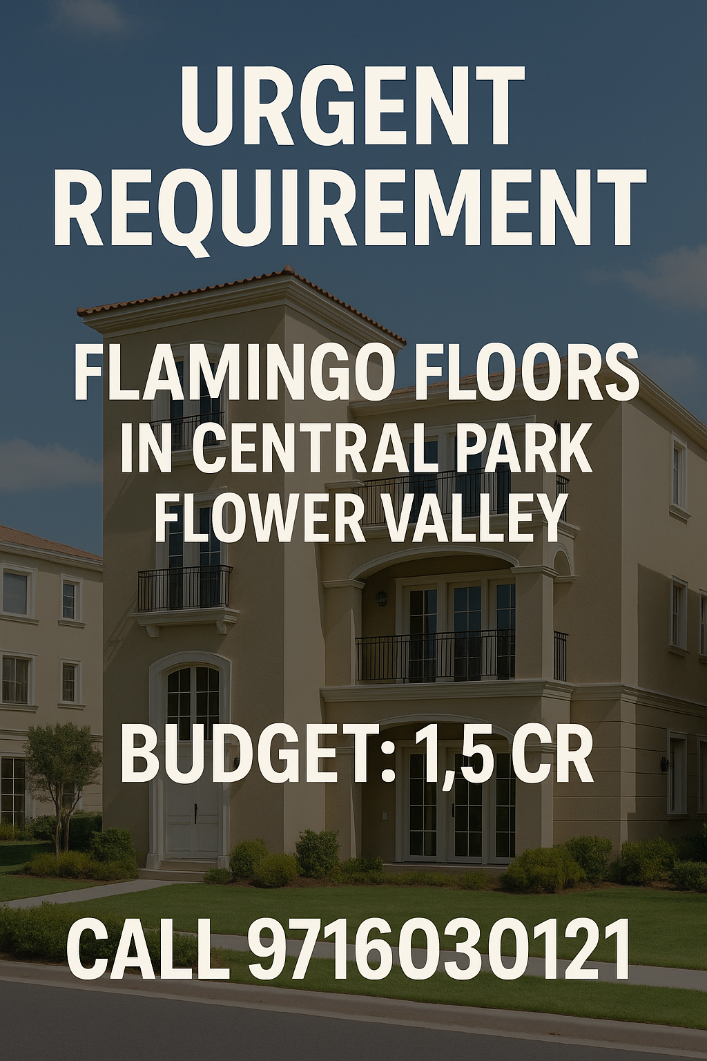 Discover Flamingo Floors, Central Park Flower Valley - Budget: 1.5 Cr Update