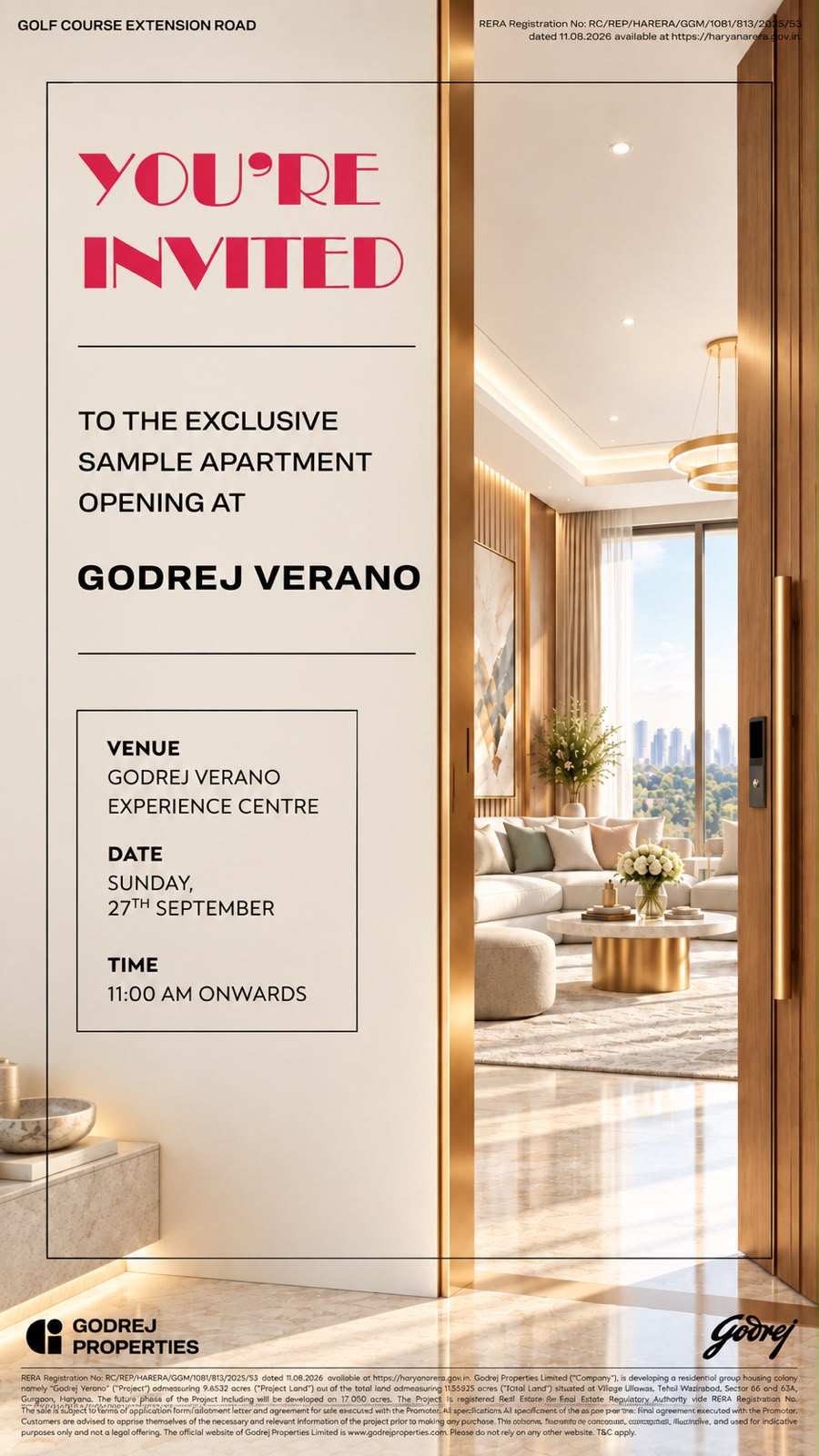 Join Us at Godrej Verano's Sample Apartment Opening || Experience Miami-Inspired Living at Godrej Verano || Exclusive Invitation to Godrej Verano Sample Apartment Update