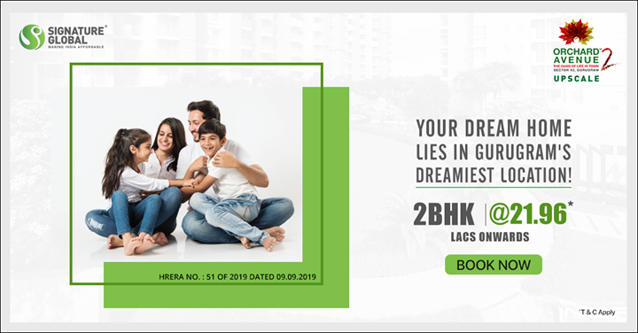 Book 2 BHK home Rs 21.96 Lac at Signature Orchard Avenue 2 in Sector 93, Gurgaon Update