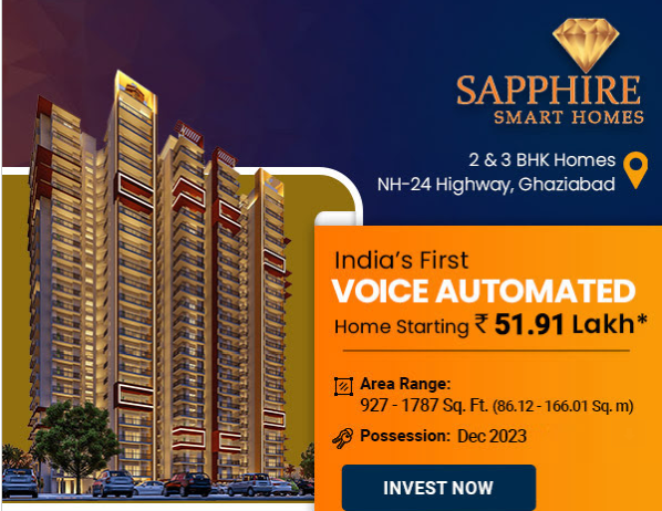 India’s first voice automated home price starts Rs 51.91 Lac at Ruchira The Sapphire, Ghaziabad Update