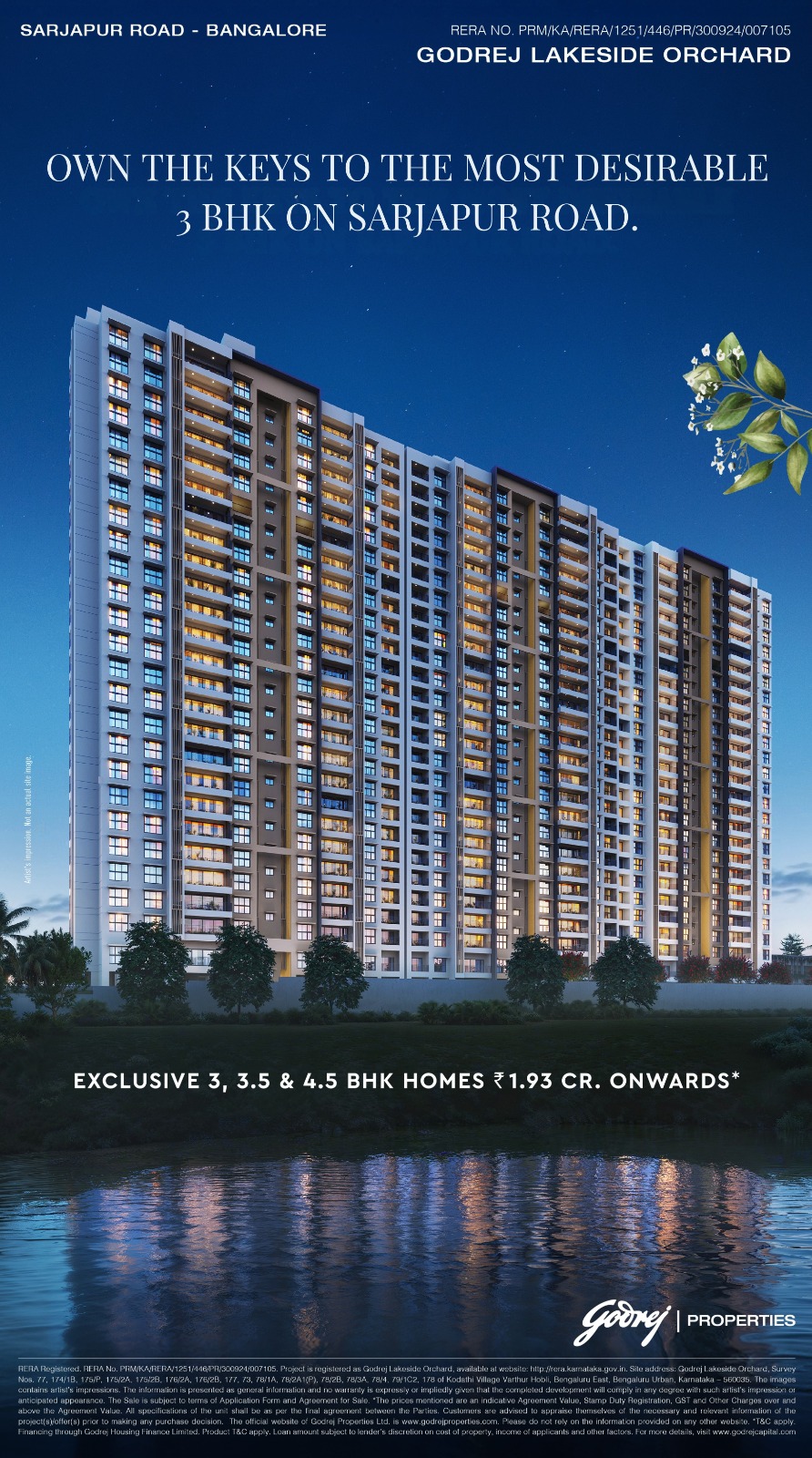 Discover Luxurious Living at Godrej Lakeside Orchard, Sarjapur Road, Bangalore Update