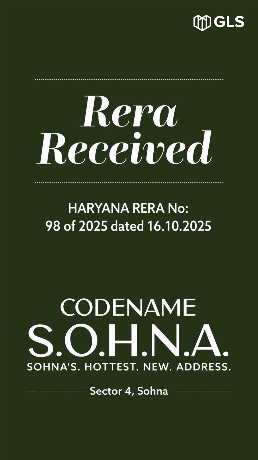 Discover Your Dream Home at GLS Codename S.O.H.N.A., Sector 4, Sohna Update