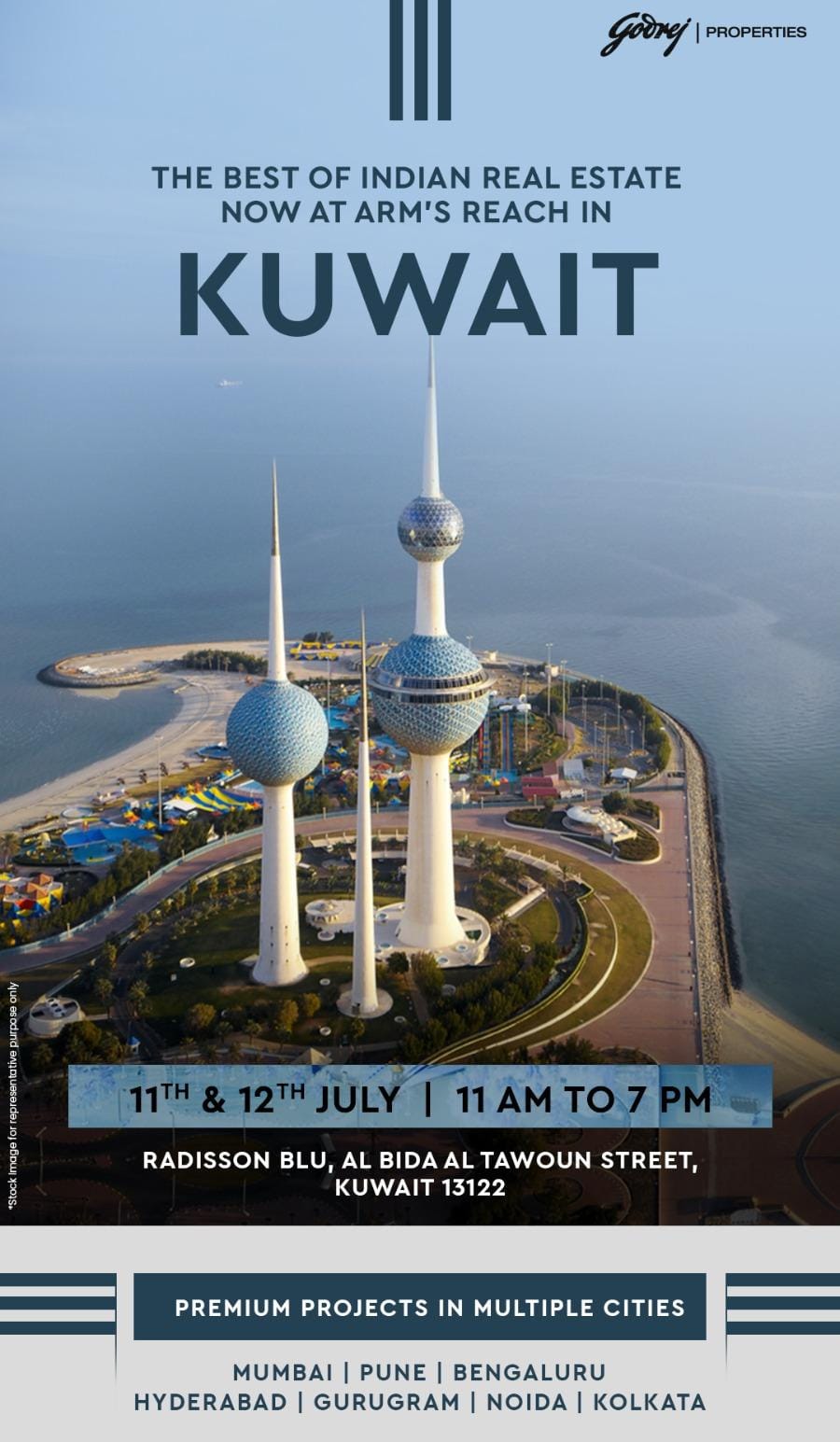 Explore Premium Indian Real Estate at Godrej Properties Event in Kuwait, July 11th & 12th Update