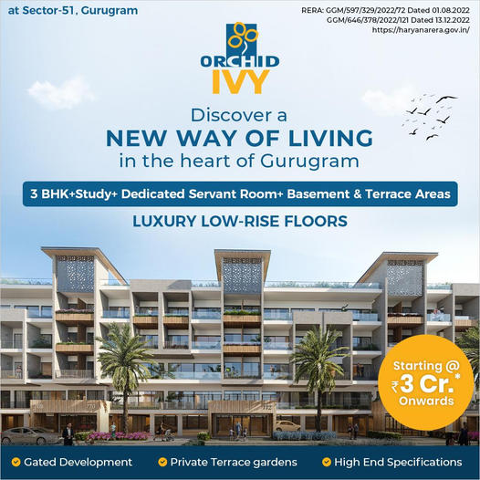 Orchid Ivy: Redefining Elegance at Sector-51, Gurugram Update