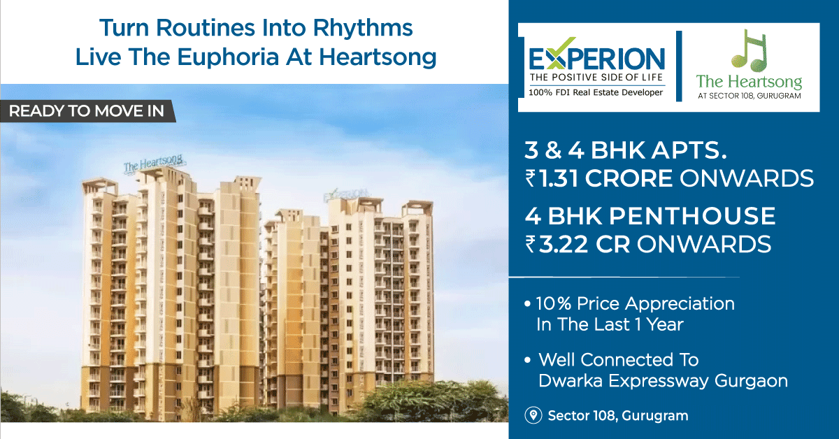 Ready to move apartments & penthouse at Experion The Heartsong, Gurgaon Update