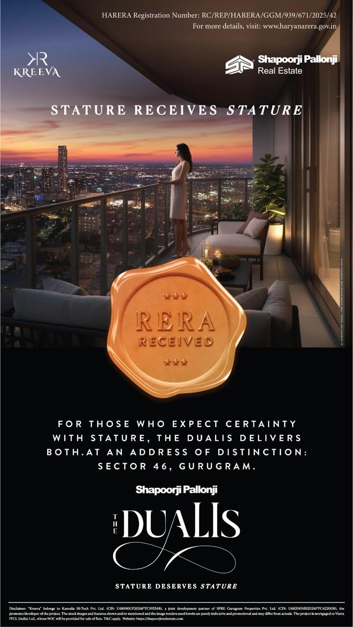 Experience Luxury at The Dualis, Shapoorji Pallonji, Sector 46, Gurugram Update