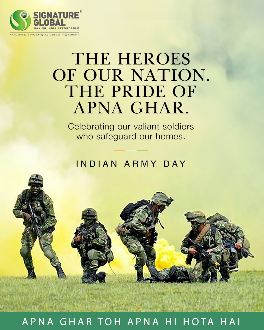Signature Global Honors the Heroes on Indian Army Day Update