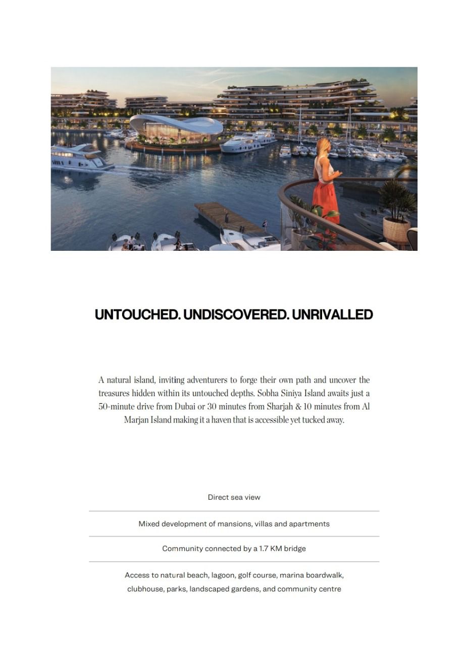 Discover Sobha Siniya Island, 50 Minutes from Dubai Update
