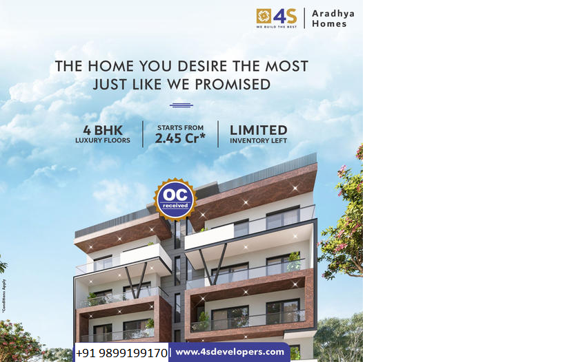 4S Aradhya Homes: Fulfilling Promises with Deluxe 4 BHK Floors in Gurgaon Update
