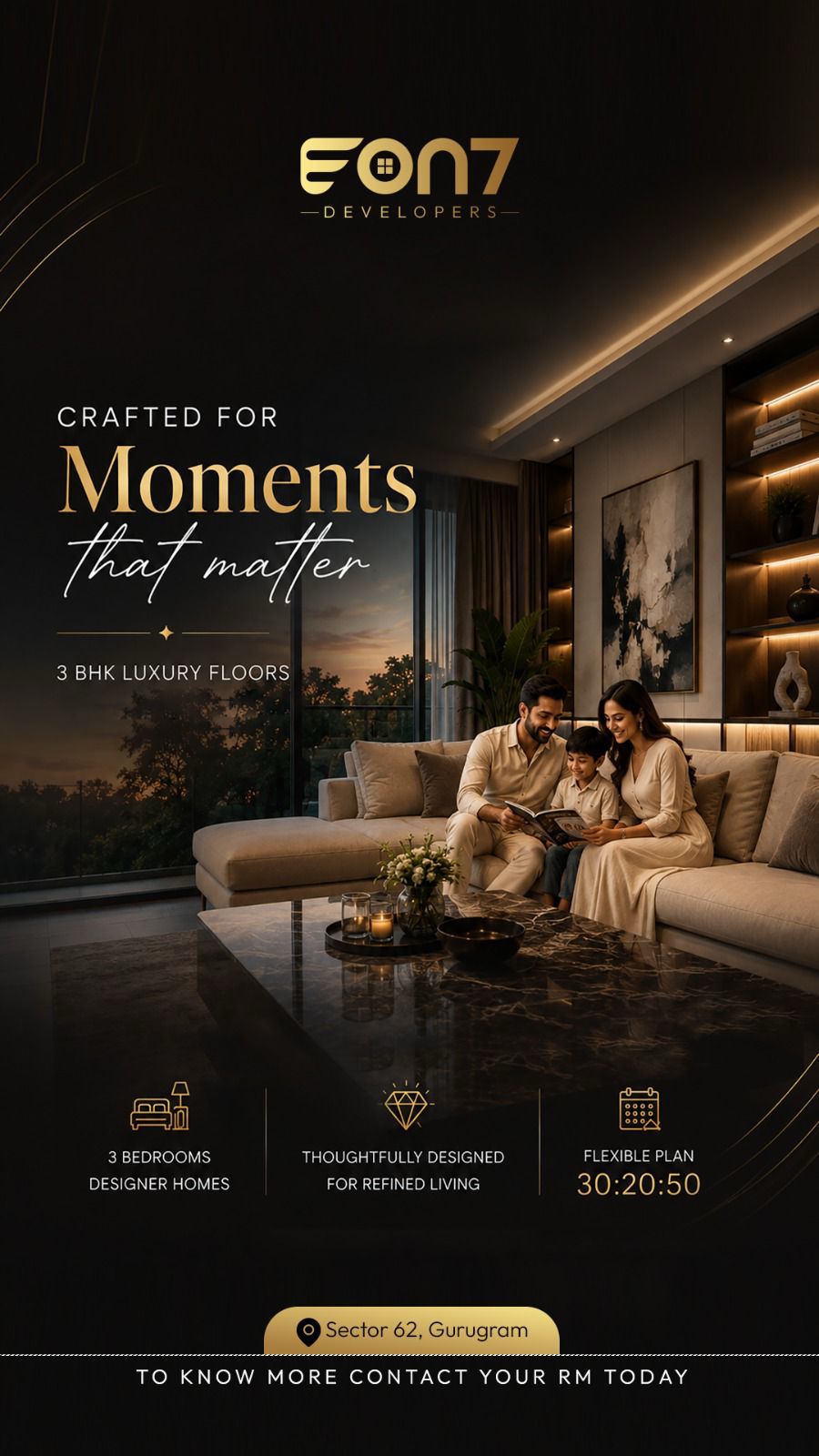 Discover 3 BHK Luxury Floors by EON7 in Gurugram || Secure Your Dream Home in Sector 62 || Luxury Living Spaces Available Now Update
