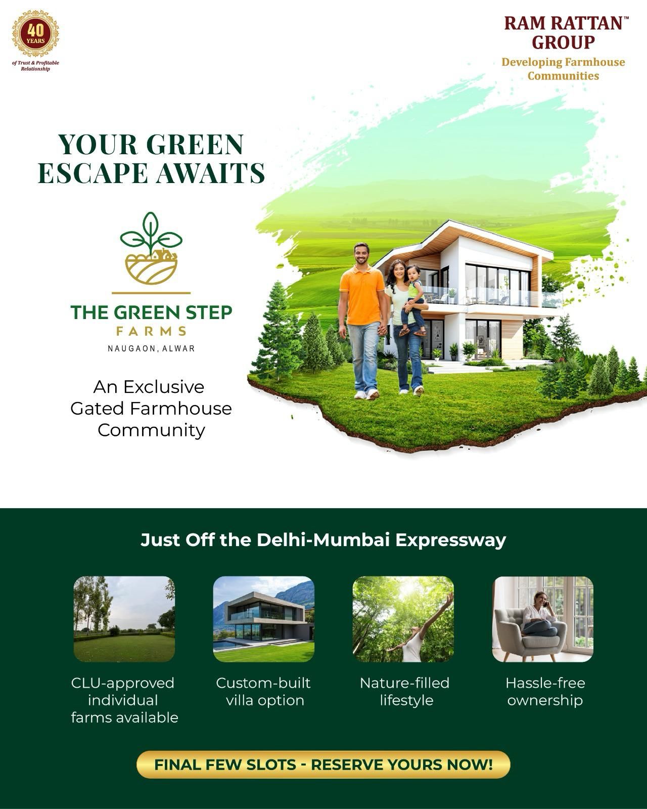 Discover The Green Step Farms, Naugoan, Alwar by Ram Rattan Group Update