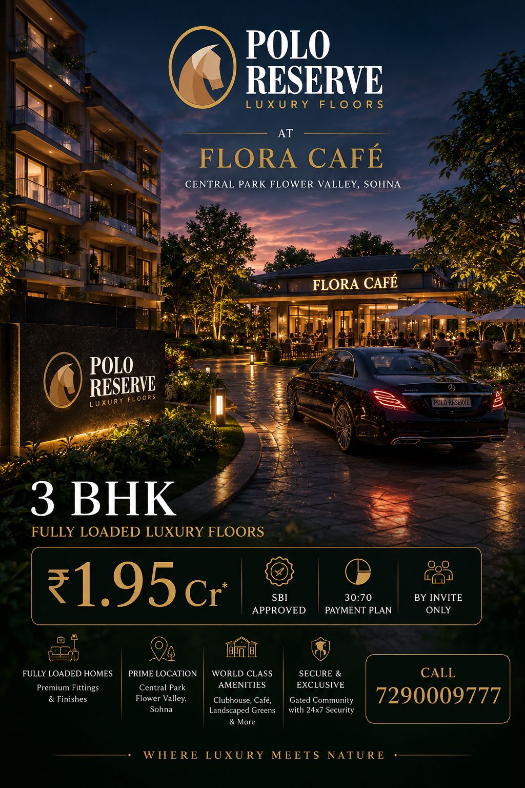 Explore Luxury Living at Polo Reserve! || Own Your 3 BHK Luxury Floor Now! || Discover Your New Home at Flora Café! Update