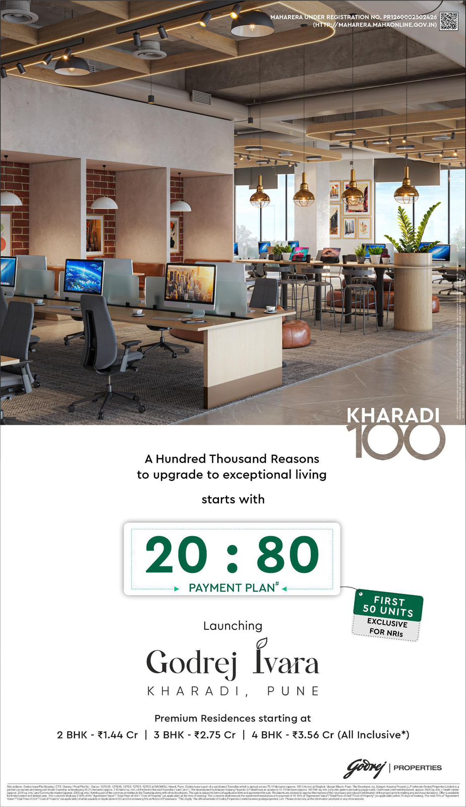 Secure Your Home in Kharadi with 20:80 Plan || Exclusive NRI Offer with Godrej Ivara || Launching Premium Residences in Pune Update