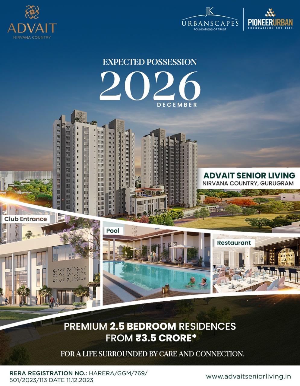 Secure Your Home by 2026! || Premium Residences Await || Advait Senior Living Project Update Update