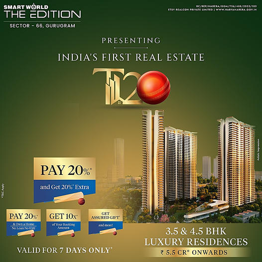 Smart World The Edition: A Beacon of Luxury Living in Sector 66, Gurugram Update
