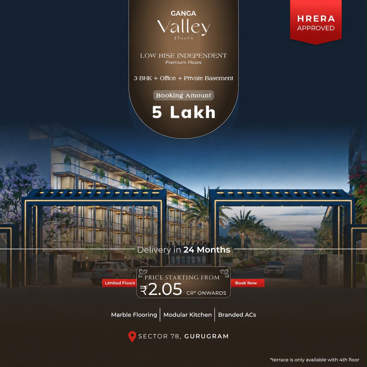 Book Your Dream Floor at Ganga Valley || Exclusive Low Rise Floors in Gurugram || Secure Your Spot with ₹5 Lakh Update