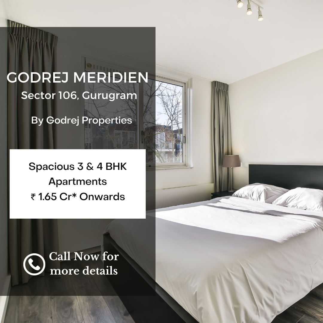 Spacious 3 & 4 BHK apartments Rs 1.65 Cr onwards at Godrej Meridien, Gurgaon Update