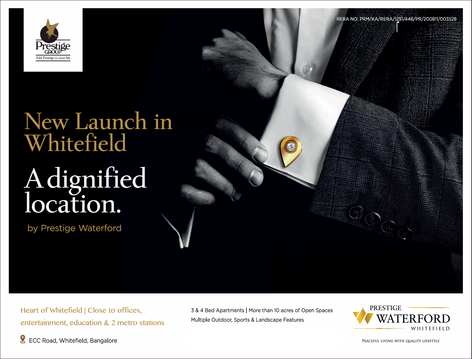 Prestige Waterford new launch in Whitefield, Bangalore Update
