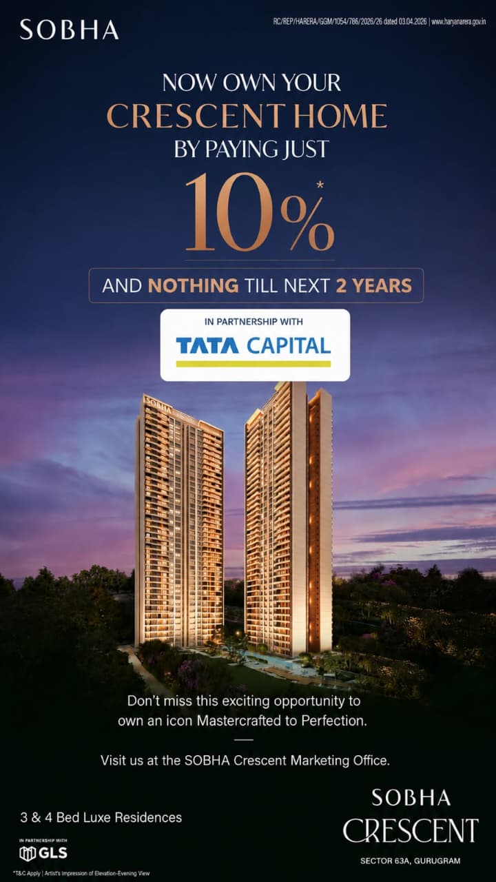 Own Your Crescent Home for Just 10% || Pay 10% Now, Nothing for 2 Years || Secure Your Sobha Crescent Residence Update