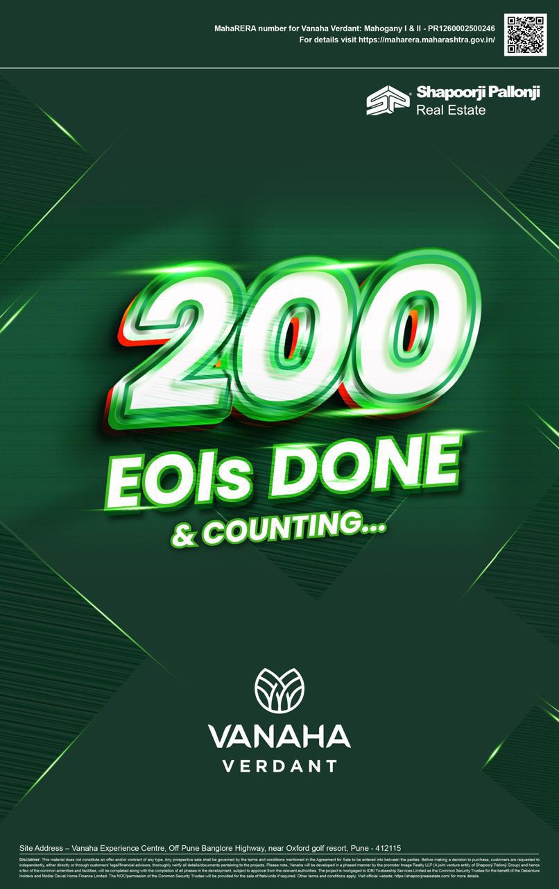 Exclusive Residences at Vanaha Verdant by Shapoorji Pallonji in Pune, Book Yours Now! Update