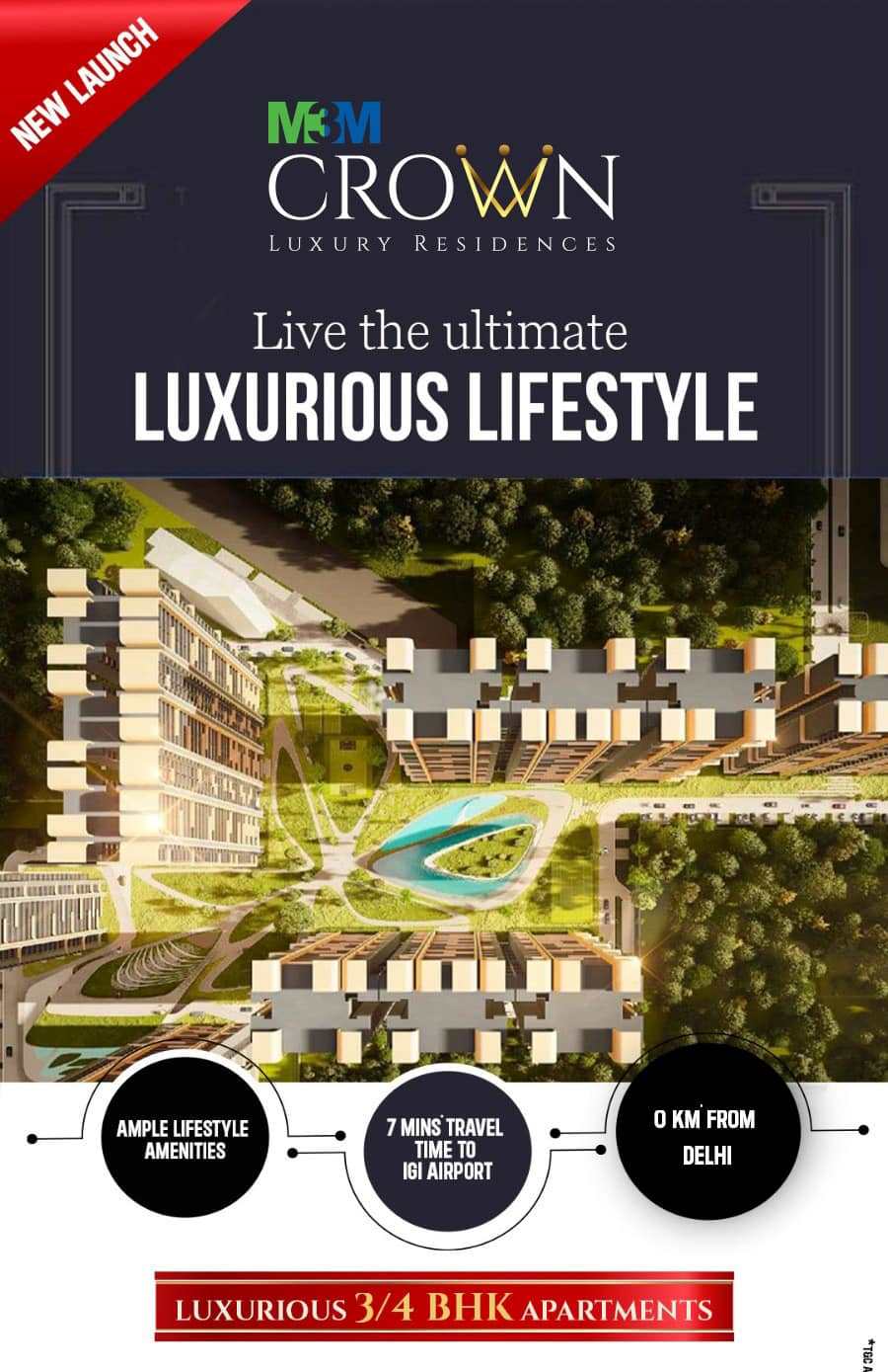 Luxurious 3 & 4 BHK apartments Rs 2 Cr onwards at M3M Crown, Gurgaon Update