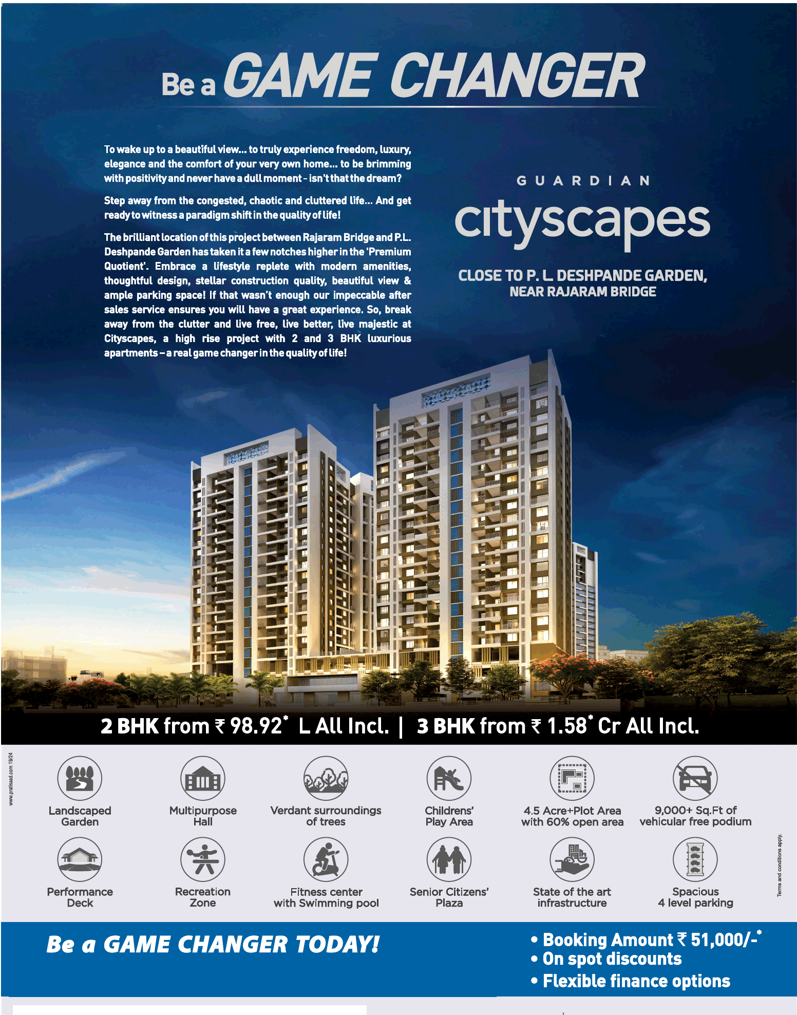 3 BHK from Rs 1.58 Cr onwards at Guardian Cityscapes in Pune Update