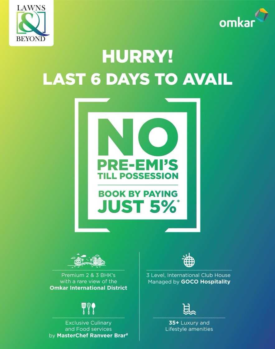Live in premium 2 & 3 BHK with a rare view of  the Omkar International District at Omkar Lawns And Beyond in Mumbai Update