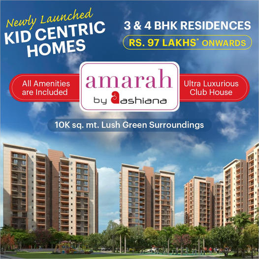 Newly launched kid centric home at Ashiana Amarah, Gurgaon Update