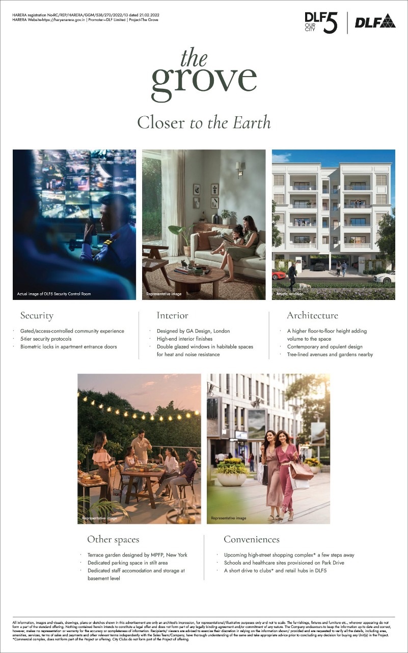 DLF The Grove Closer to the earth in DLF Phase 5, Gurgaon Update