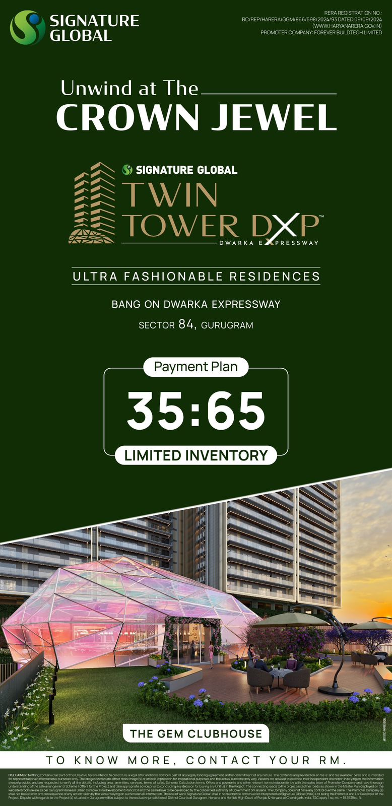 Explore Our 35:65 Payment Plan || Unwind at The Crown Jewel || Limited Inventory at Twin Tower DXP Update