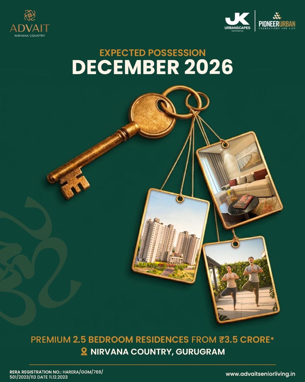 Secure Your Dream Home by December 2026 || Reserve Now for Premium Residences at Nirvana Country || Possession Expected December 2026 Update