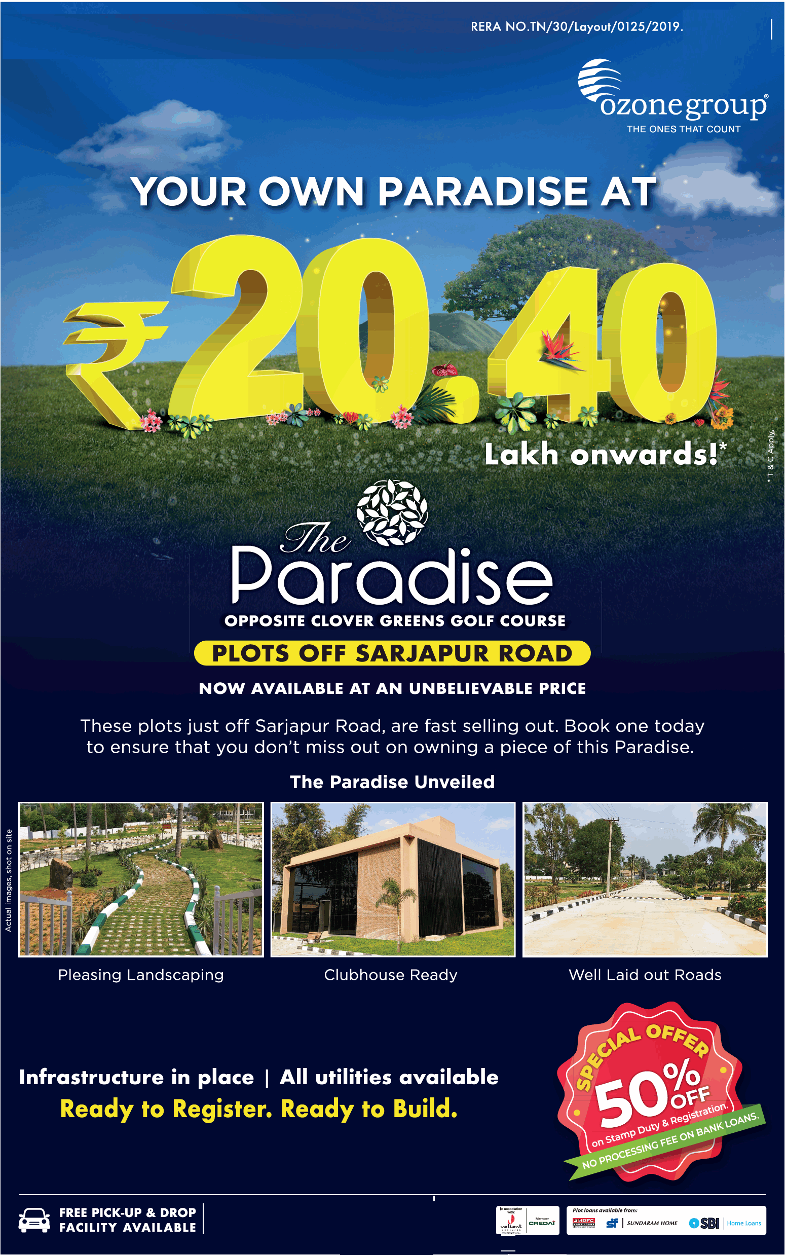 Your own paradise Rs 20.40 Lakh at Ozone The Paradise in Bangalore Update