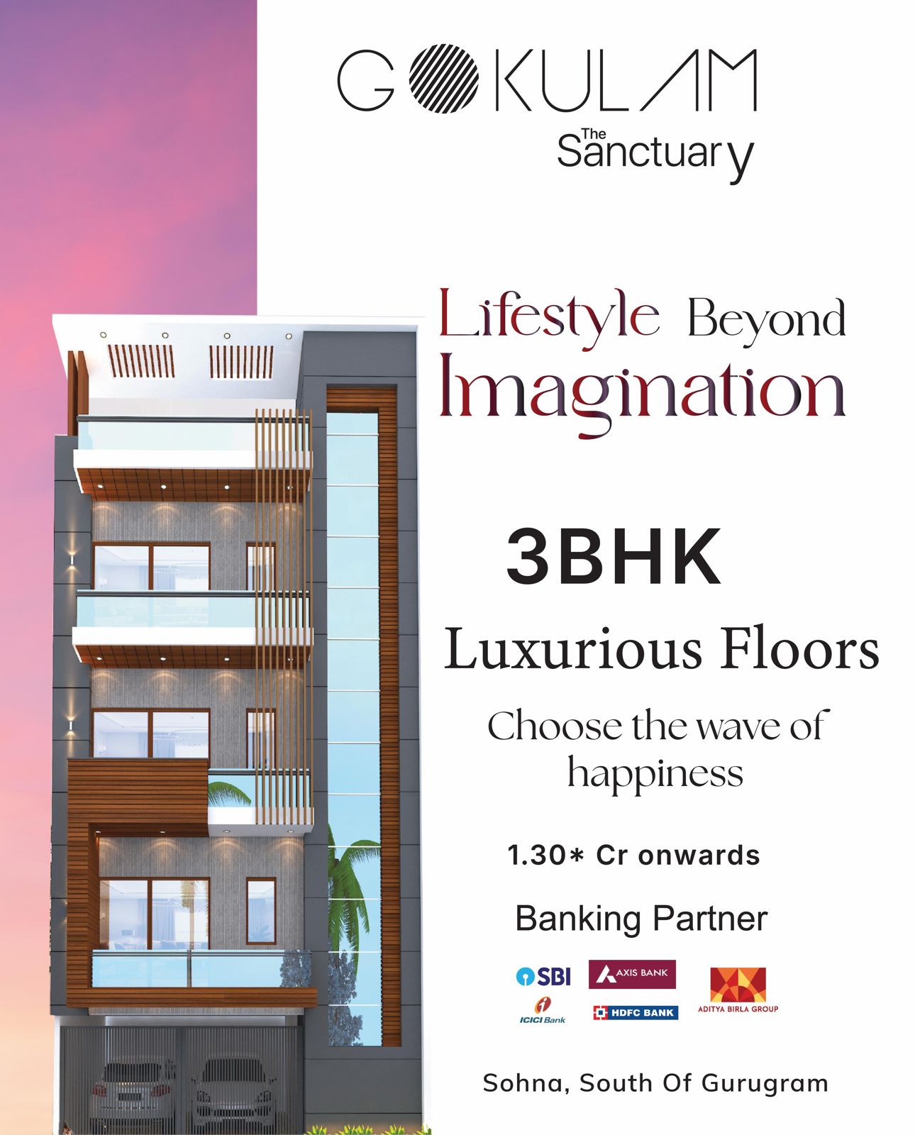 Gokulam The Sanctuary 3BHK Luxurious Floors in Sohna Starting at 1.30Cr Update