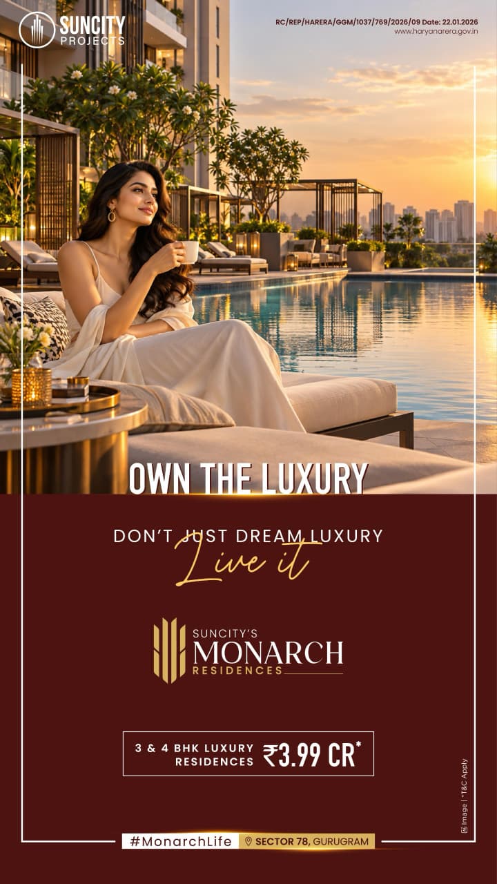 Own the Luxury with Suncity's Monarch || Live the Luxury Lifestyle Now || Discover Monarch Residences in Gurugram Update