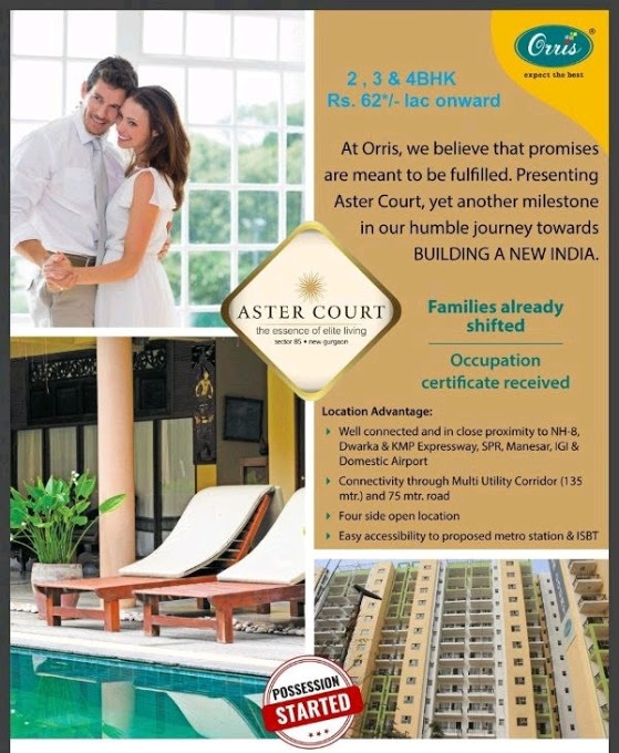 Experience the essence of elite living at Orris Aster Court Premier in Gurgaon Update